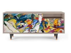 Mueble de TV - 125х56х41 cm - T7 - Improvisation 26 , Latte Bege