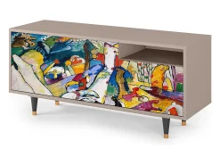 Mueble de TV - 125х56х41 cm - T7 - Improvisation 26 , Latte Bege