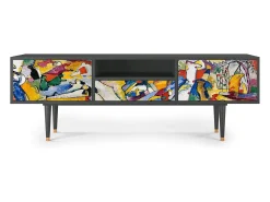 Sale Mueble de TV - 170х59х41 cm - T6 - Improvisation 26 , Antracite Cinza antracite