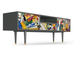 Sale Mueble de TV - 170х59х41 cm - T6 - Improvisation 26 , Antracite Cinza antracite