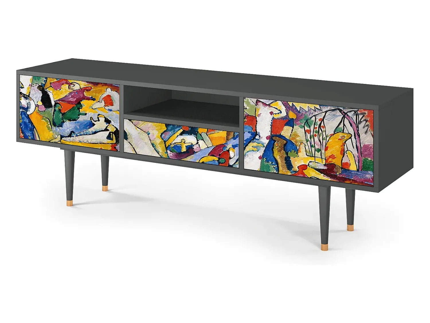 Sale Mueble de TV - 170х59х41 cm - T6 - Improvisation 26 , Antracite Cinza antracite