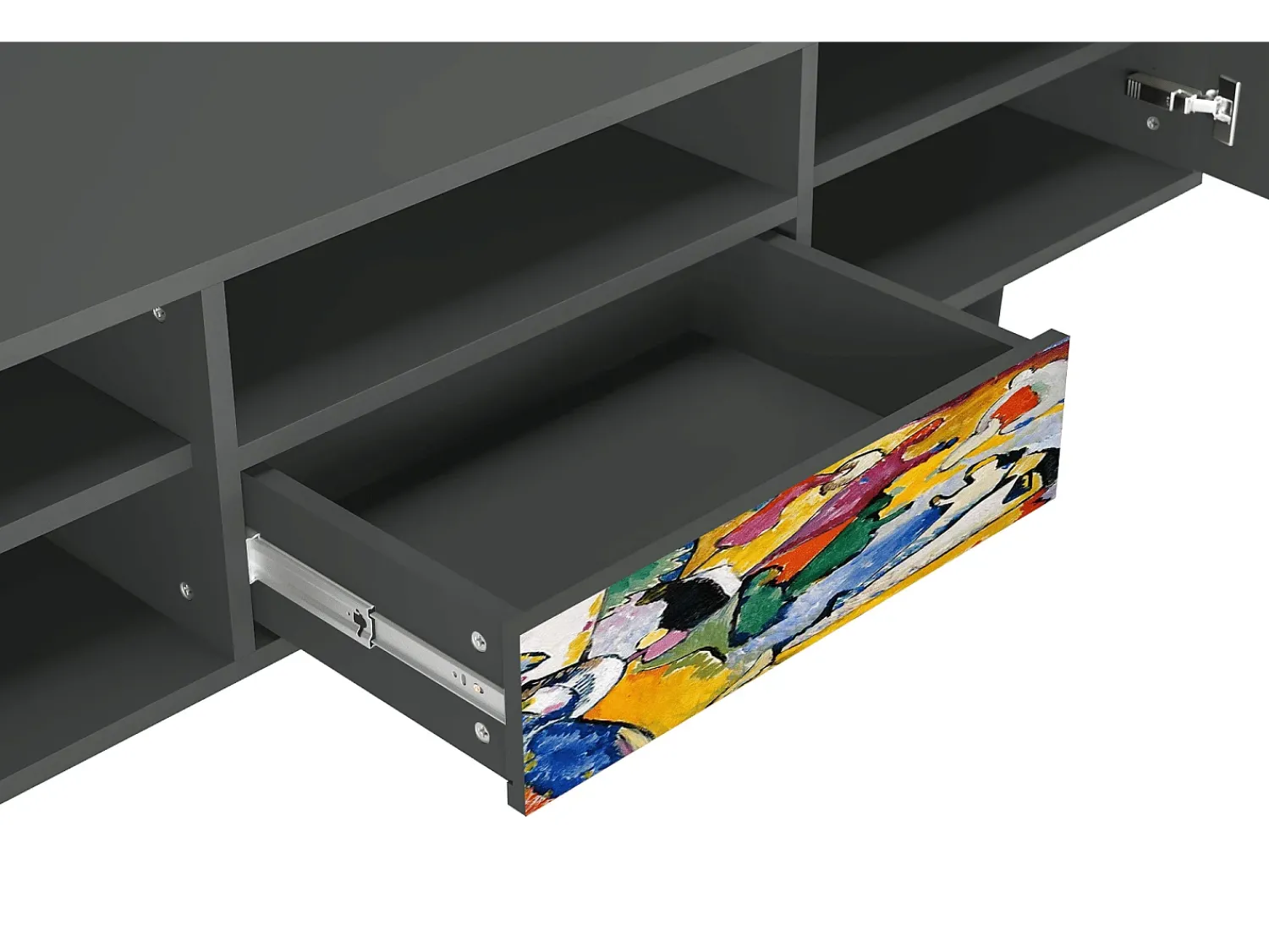 Sale Mueble de TV - 170х59х41 cm - T6 - Improvisation 26 , Antracite Cinza antracite