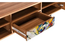 Móvel De Tv| Mueble de TV - 170х59х41 cm - T6 - Improvisation 26 , Nogueira Castanho