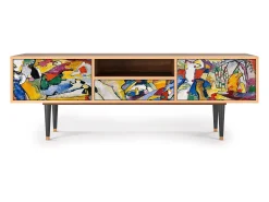 Móvel De Tv| Mueble de TV - 170х59х41 cm - T6 - Improvisation 26 , Nogueira Castanho