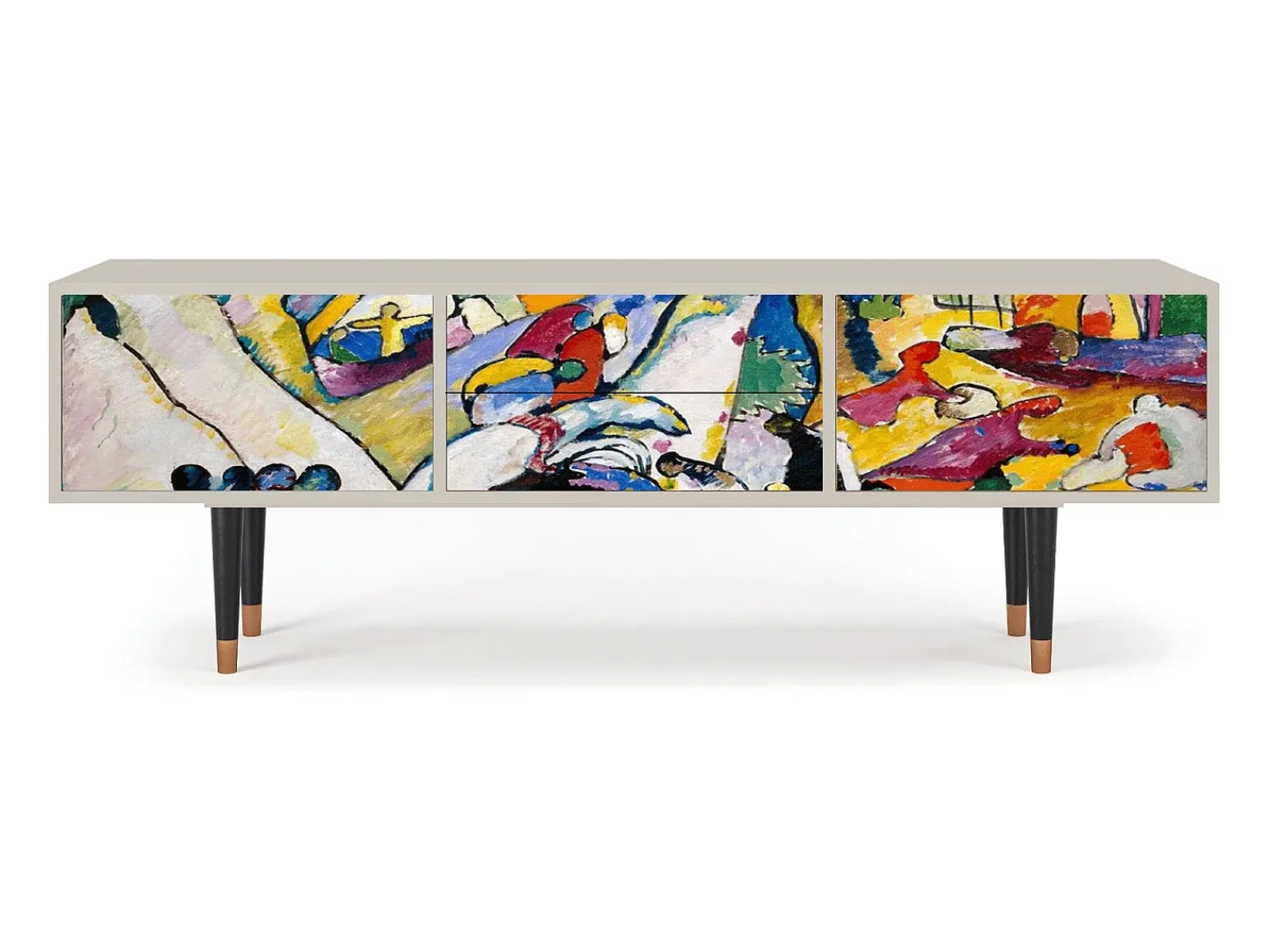 Móvel De Tv| Mueble de TV - 170х59х48 cm - T4 - Improvisation 26 , Areia Bege