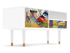 Online Mueble de TV - 115х59х48 cm - T3 - Improvisation 26 , Branco Bege