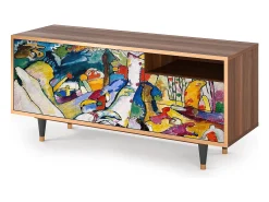 Mueble de TV - 125х56х41 cm - T7 - Improvisation 26 , Nogueira^ Móvel De Tv