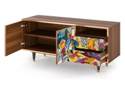 Mueble de TV - 125х56х41 cm - T7 - Improvisation 26 , Nogueira^ Móvel De Tv