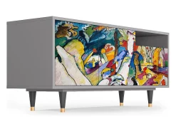 Mueble de TV - 125х56х41 cm - T7 - Improvisation 26 , Cinza^ Móvel De Tv