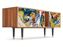 Móvel De Tv| Mueble de TV - 170х69х48 cm - T1 - Improvisation 26 , Nogueira Castanho