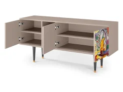 Móvel De Tv* Mueble de TV - 150х69х41 cm - T5 - Improvisation 26 , Latte Bege