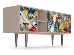 Móvel De Tv* Mueble de TV - 150х69х41 cm - T5 - Improvisation 26 , Latte Bege