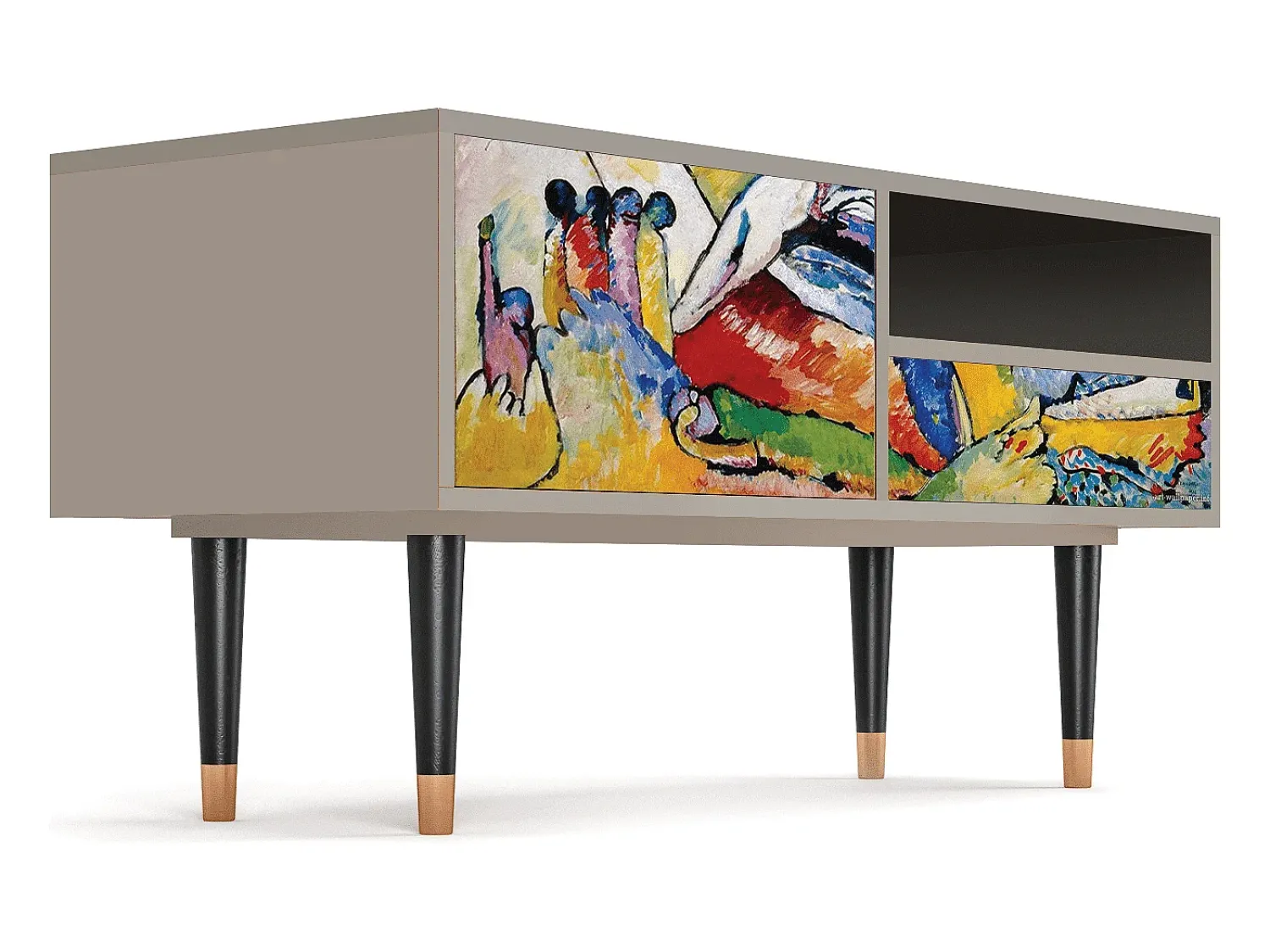 Mueble de TV - 115х59х48 cm - T3 - Improvisation 26 , Areia^ Móvel De Tv
