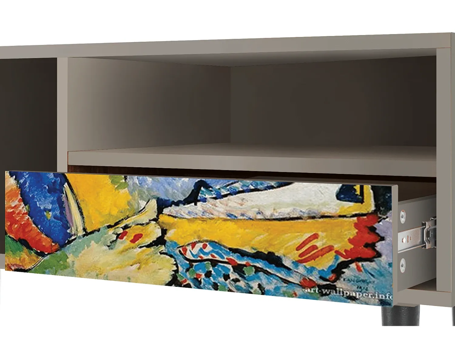 Mueble de TV - 115х59х48 cm - T3 - Improvisation 26 , Areia^ Móvel De Tv