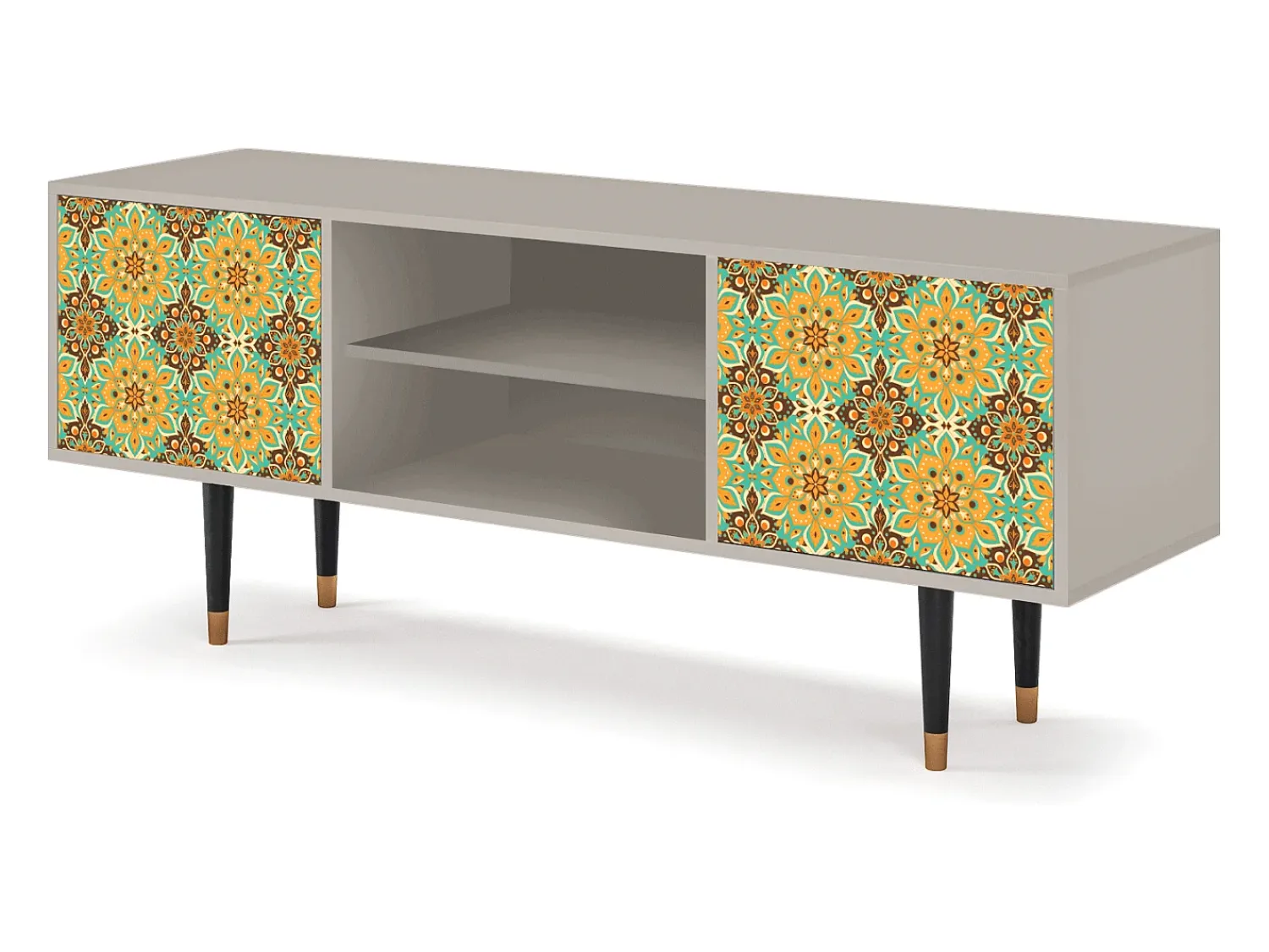 Móvel De Tv| Mueble de TV - 170х69х48 cm - T2 - Indian Spices, Areia Bege