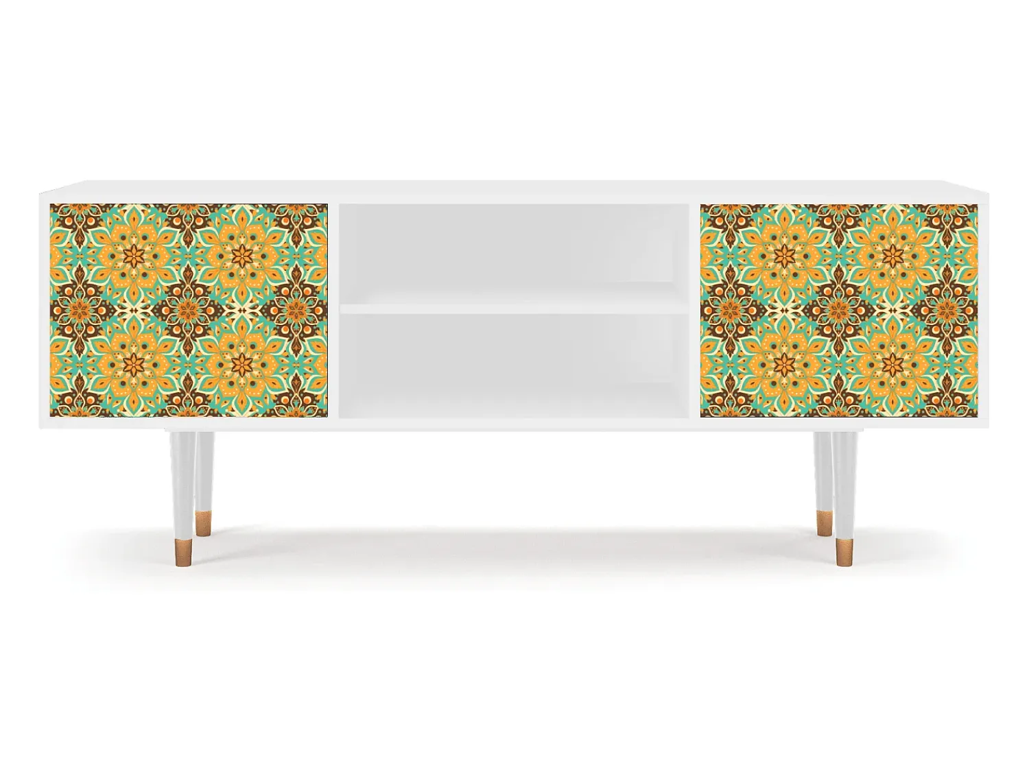 Mueble de TV - 170х69х48 cm - T2 - Indian Spices, Branco^ Móvel De Tv