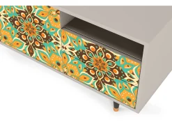 Sale Mueble de TV - 125х56х41 cm - T7 - Indian Spices, Areia Bege