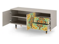 Sale Mueble de TV - 125х56х41 cm - T7 - Indian Spices, Areia Bege