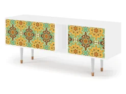 Móvel De Tv* Mueble de TV - 170х69х48 cm - T1 - Indian Spices, Branco Bege