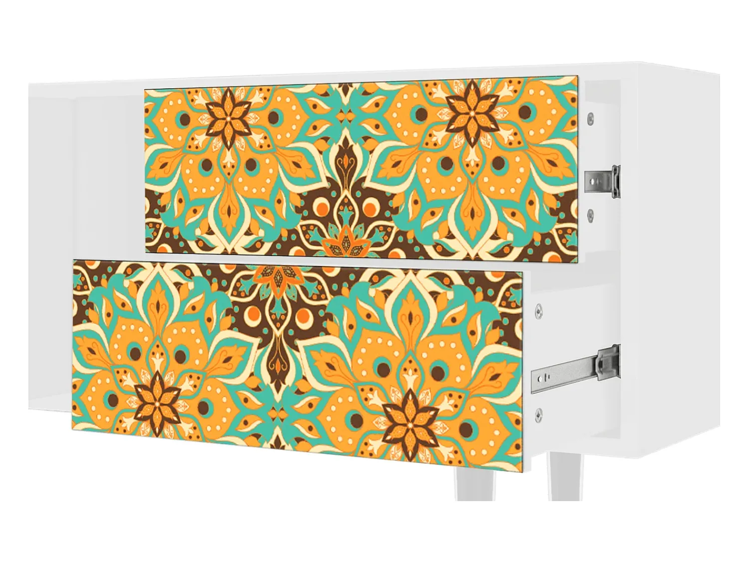 Móvel De Tv* Mueble de TV - 170х69х48 cm - T1 - Indian Spices, Branco Bege
