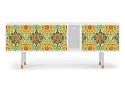Móvel De Tv* Mueble de TV - 170х69х48 cm - T1 - Indian Spices, Branco Bege