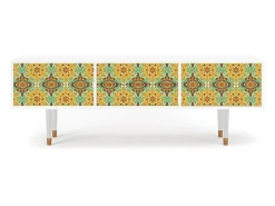 Móvel De Tv| Mueble de TV - 170х59х48 cm - T4 - Indian Spices, Branco Bege