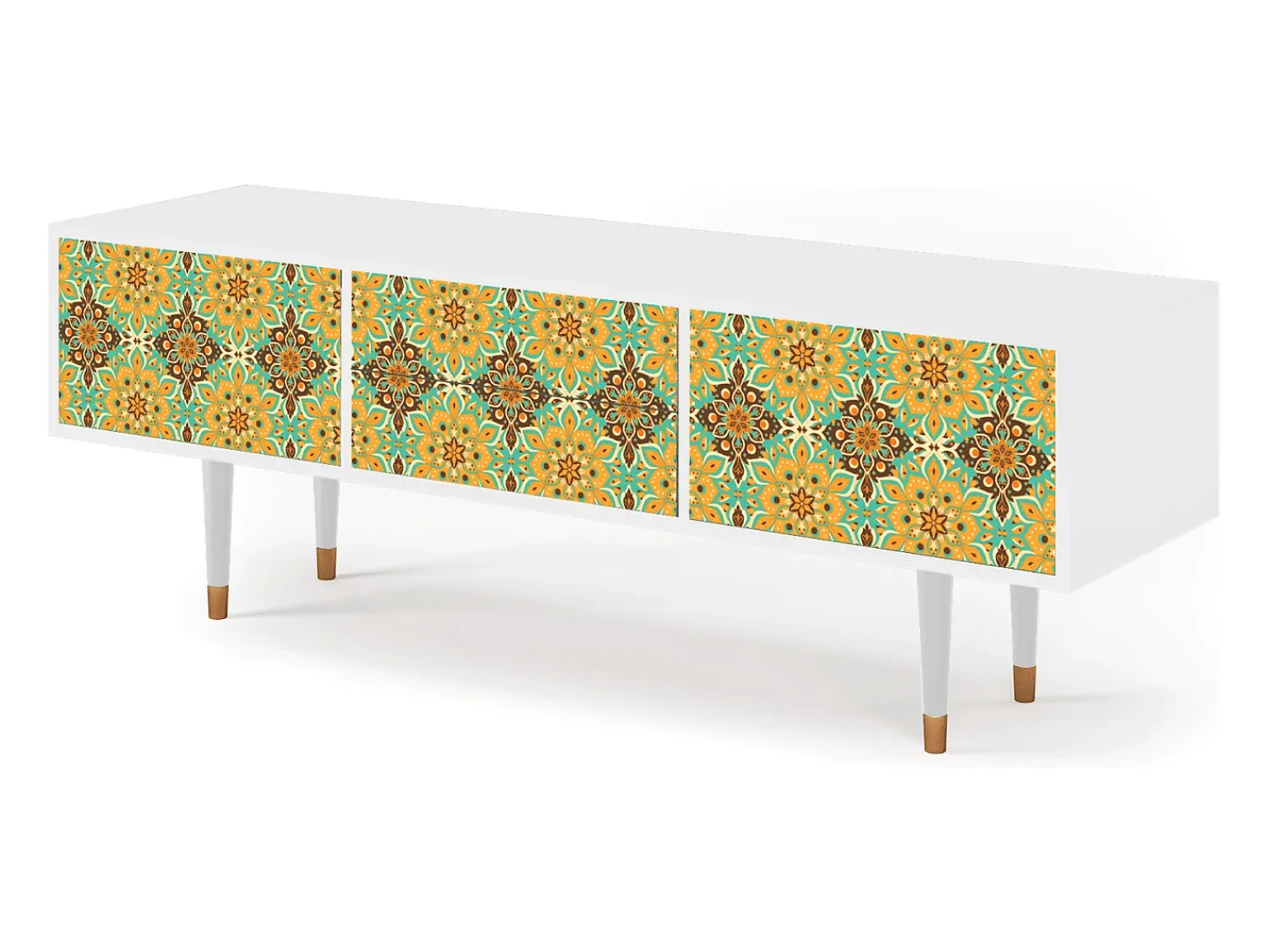 Móvel De Tv| Mueble de TV - 170х59х48 cm - T4 - Indian Spices, Branco Bege