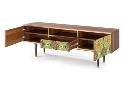 Mueble de TV - 170х59х41 cm - T6 - Indian Spices, Nogueira^ Móvel De Tv