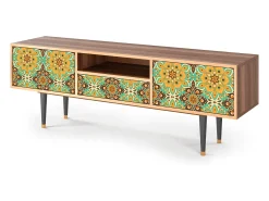 Mueble de TV - 170х59х41 cm - T6 - Indian Spices, Nogueira^ Móvel De Tv