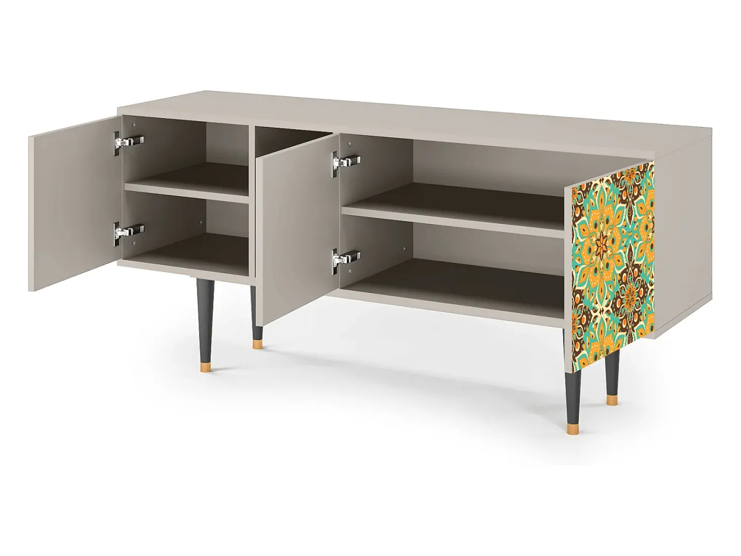 Discount Mueble de TV - 150х69х41 cm - T5 - Indian Spices, Areia Bege