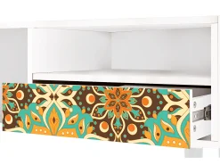 Best Mueble de TV - 115х59х48 cm - T3 - Indian Spices, Branco Bege