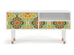 Best Mueble de TV - 115х59х48 cm - T3 - Indian Spices, Branco Bege