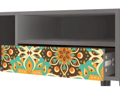 Mueble de TV - 115х59х48 cm - T3 - Indian Spices, Cinza^ Móvel De Tv