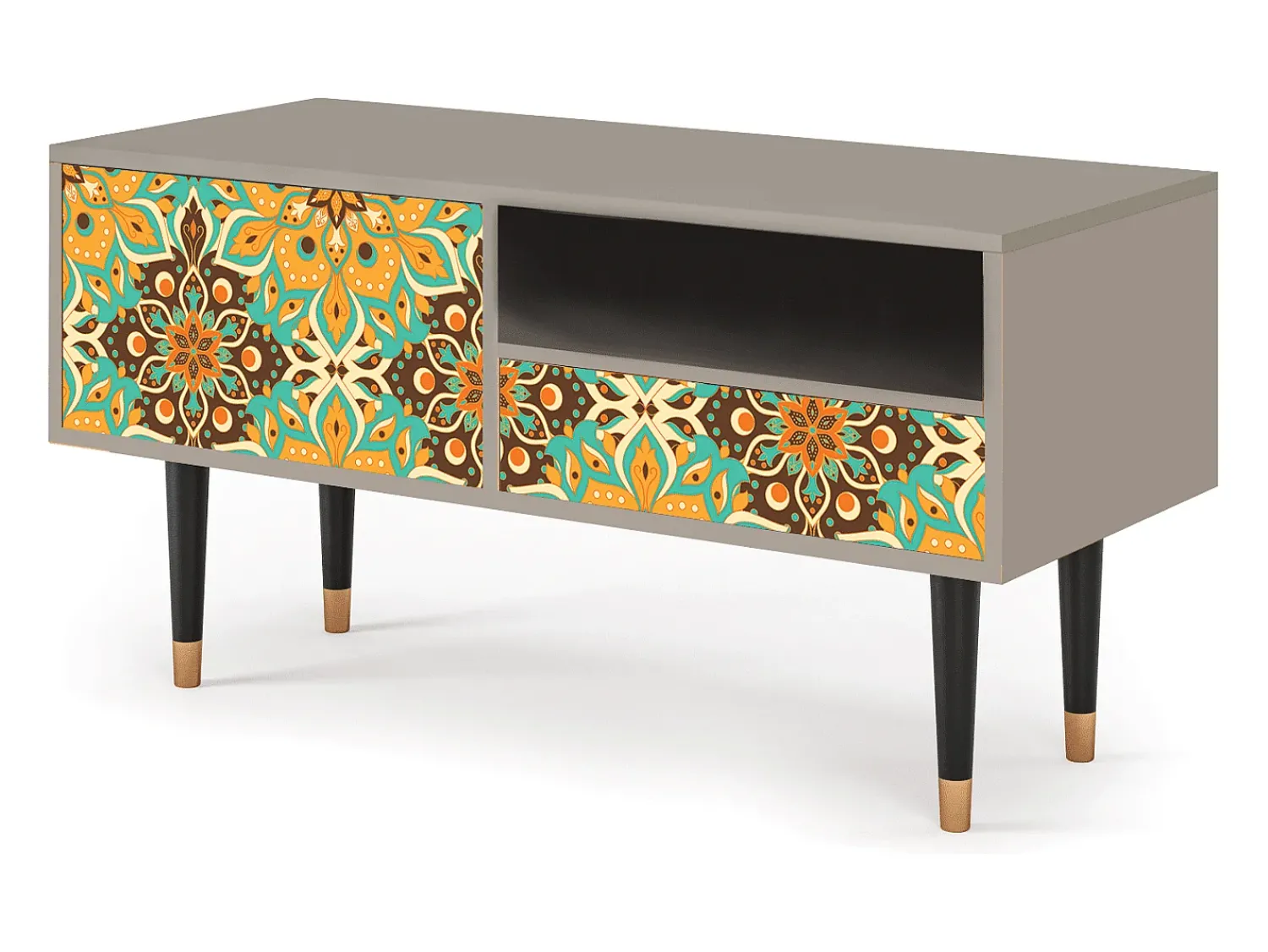 Best Mueble de TV - 115х59х48 cm - T3 - Indian Spices, Areia Bege