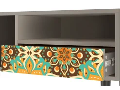 Best Mueble de TV - 115х59х48 cm - T3 - Indian Spices, Areia Bege