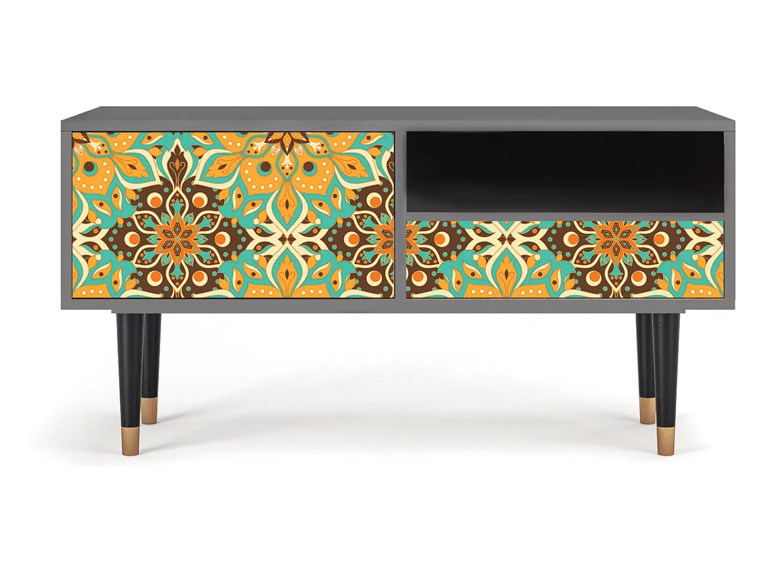Best Mueble de TV - 115х59х48 cm - T3 - Indian Spices, Areia Bege