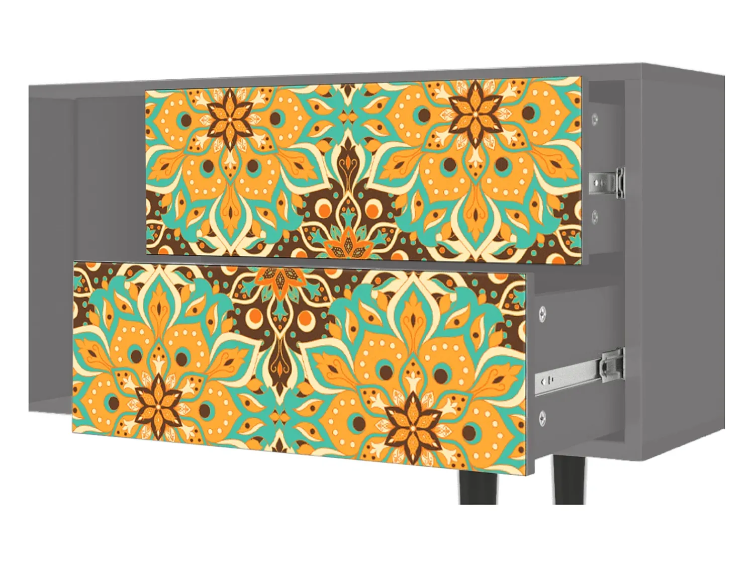 Mueble de TV - 170х69х48 cm - T1 - Indian Spices, Cinza^ Móvel De Tv