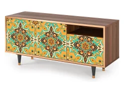 Online Mueble de TV - 125х56х41 cm - T7 - Indian Spices, Nogueira Castanho