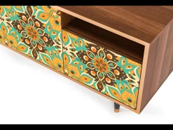 Online Mueble de TV - 125х56х41 cm - T7 - Indian Spices, Nogueira Castanho