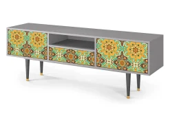 Mueble de TV - 170х59х41 cm - T6 - Indian Spices, Cinza^ Móvel De Tv