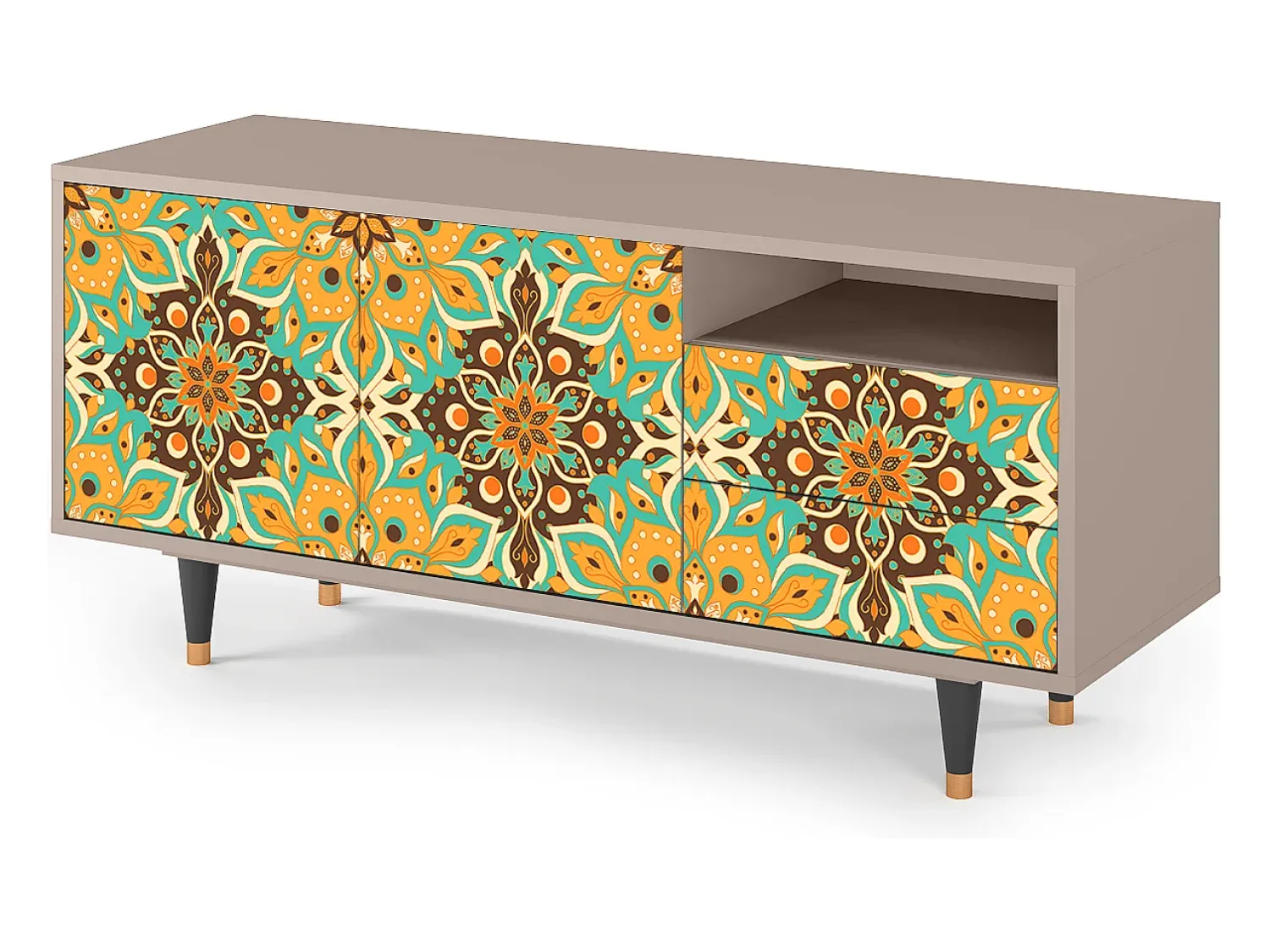 Mueble de TV - 125х56х41 cm - T7 - Indian Spices, Latte^ Móvel De Tv