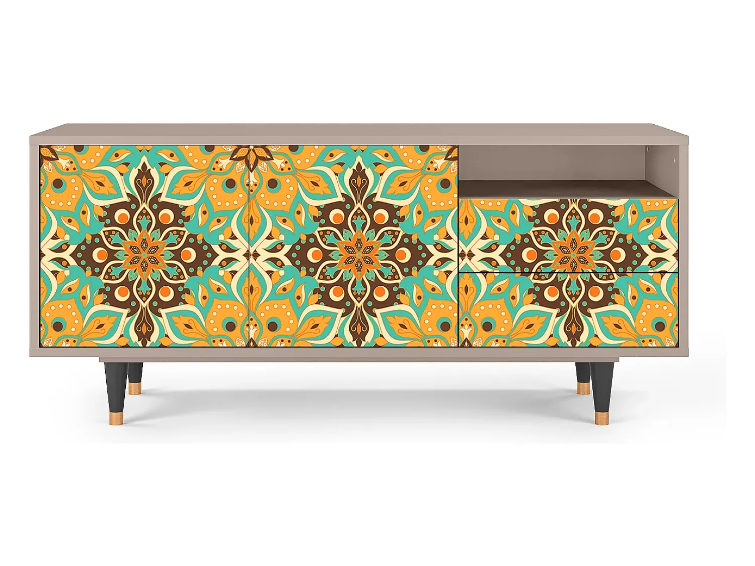 Mueble de TV - 125х56х41 cm - T7 - Indian Spices, Latte^ Móvel De Tv