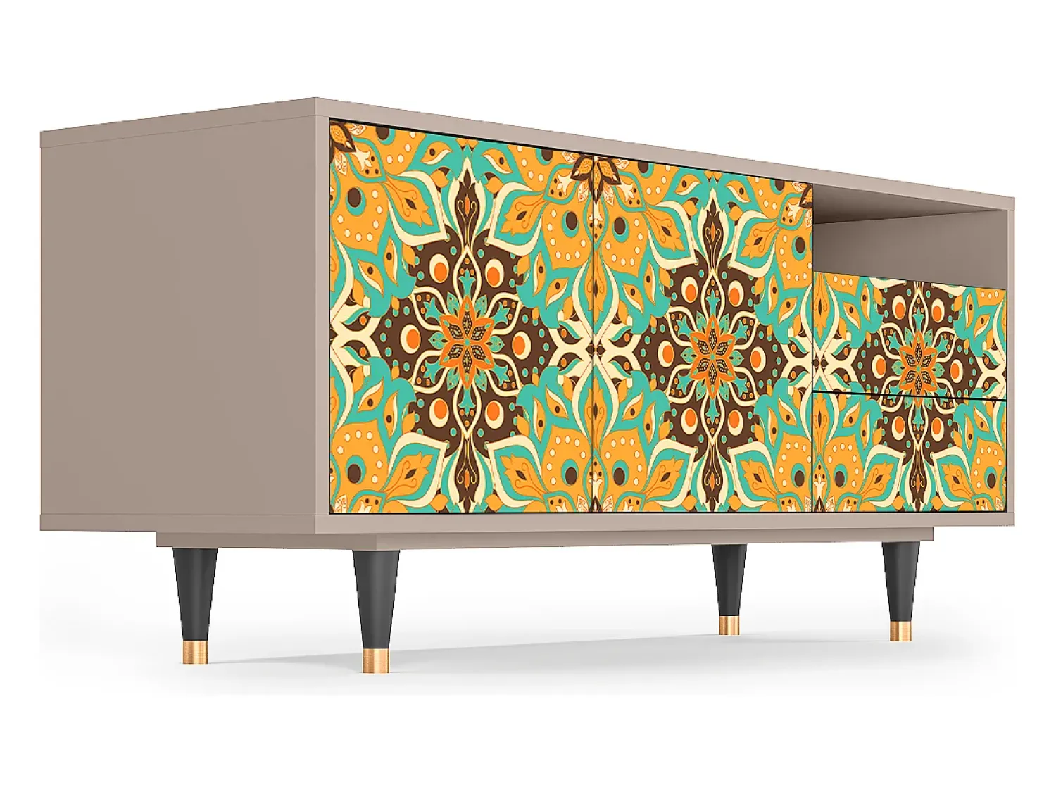 Mueble de TV - 125х56х41 cm - T7 - Indian Spices, Latte^ Móvel De Tv