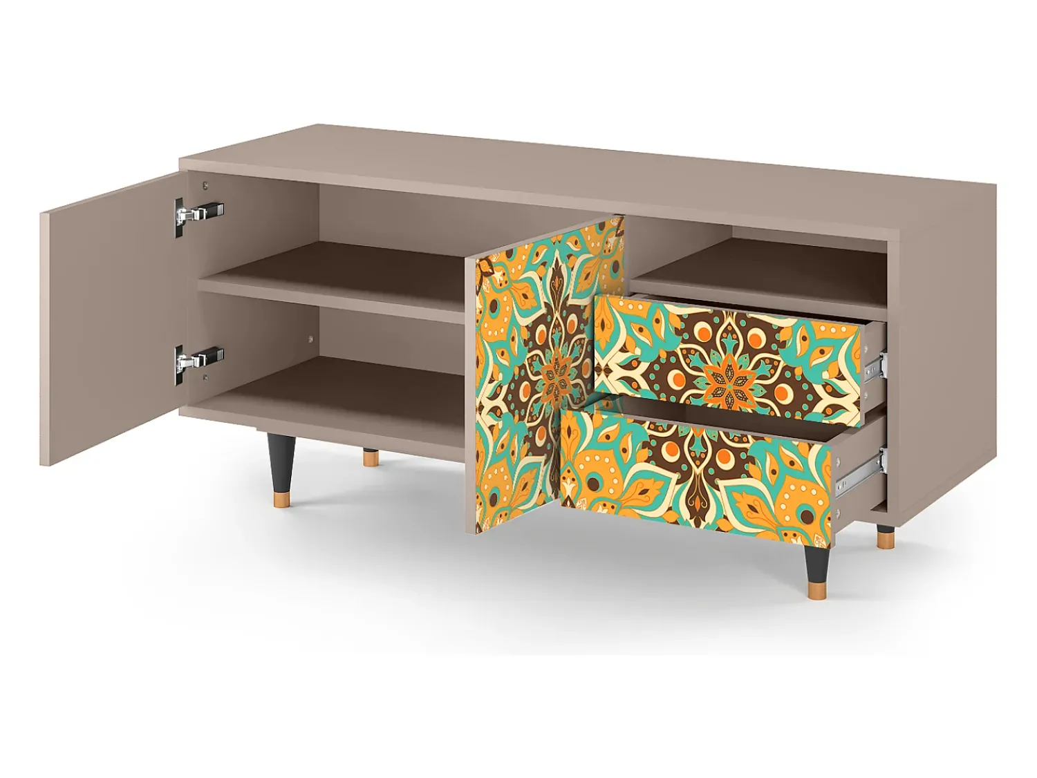Mueble de TV - 125х56х41 cm - T7 - Indian Spices, Latte^ Móvel De Tv