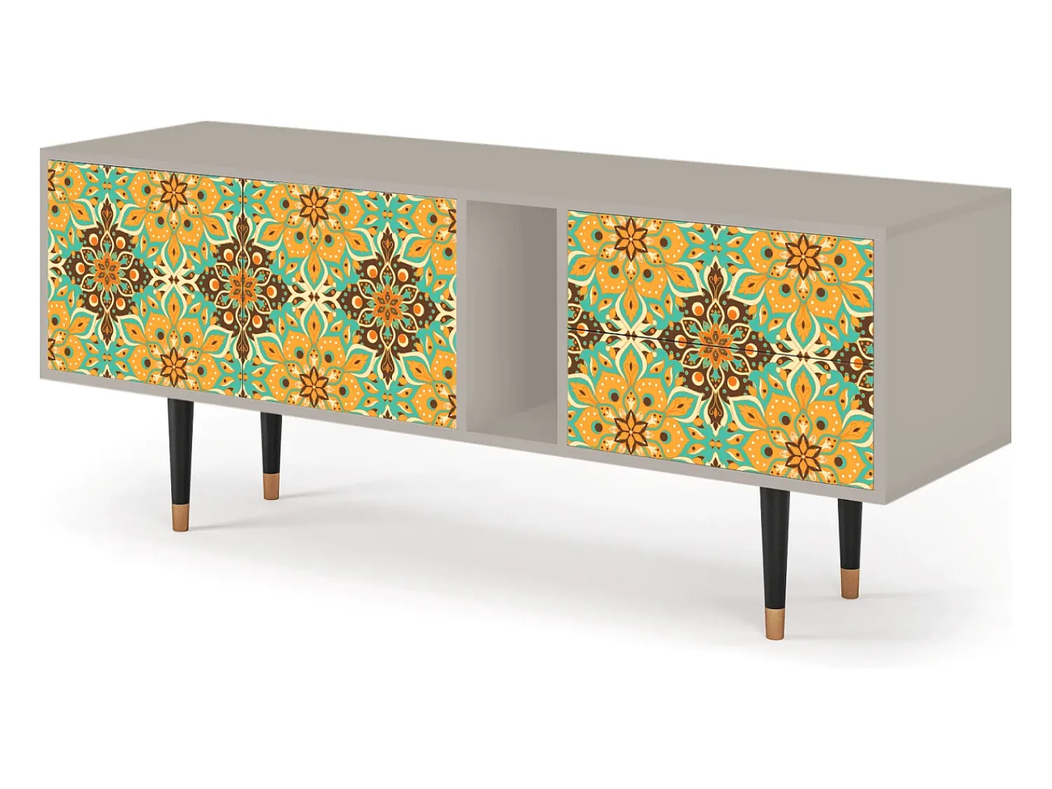 Móvel De Tv| Mueble de TV - 170х69х48 cm - T1 - Indian Spices, Areia Bege