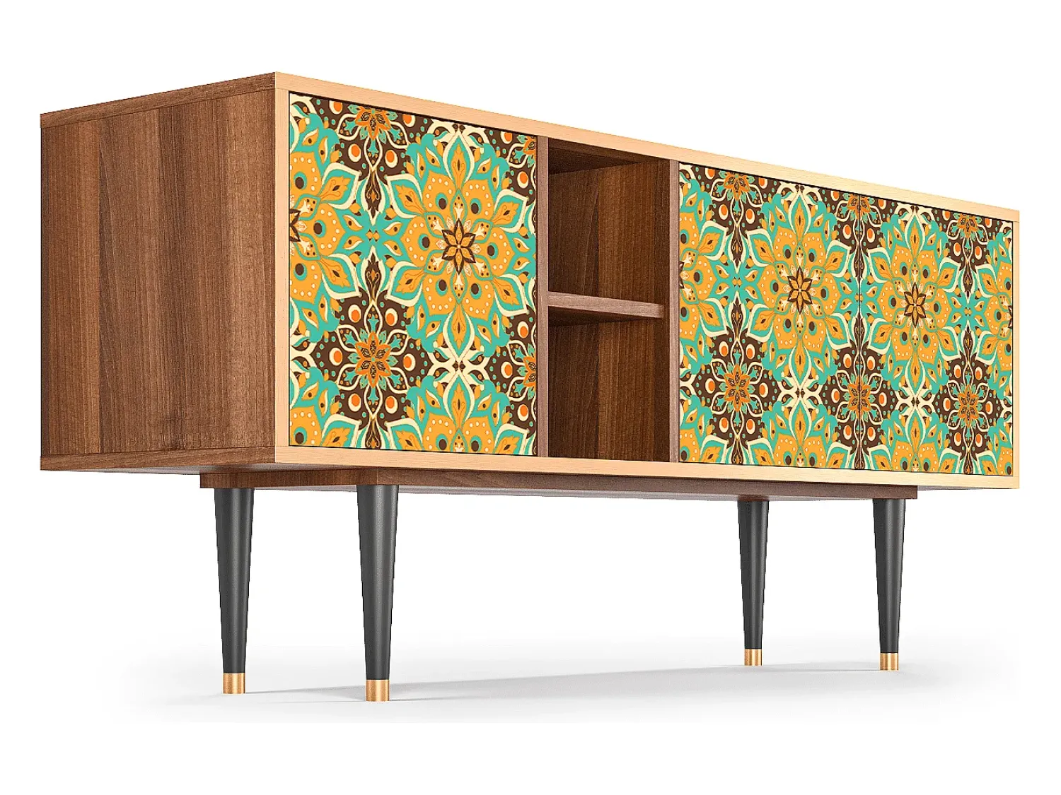 Clearance Mueble de TV - 150х69х41 cm - T5 - Indian Spices, Nogueira Castanho