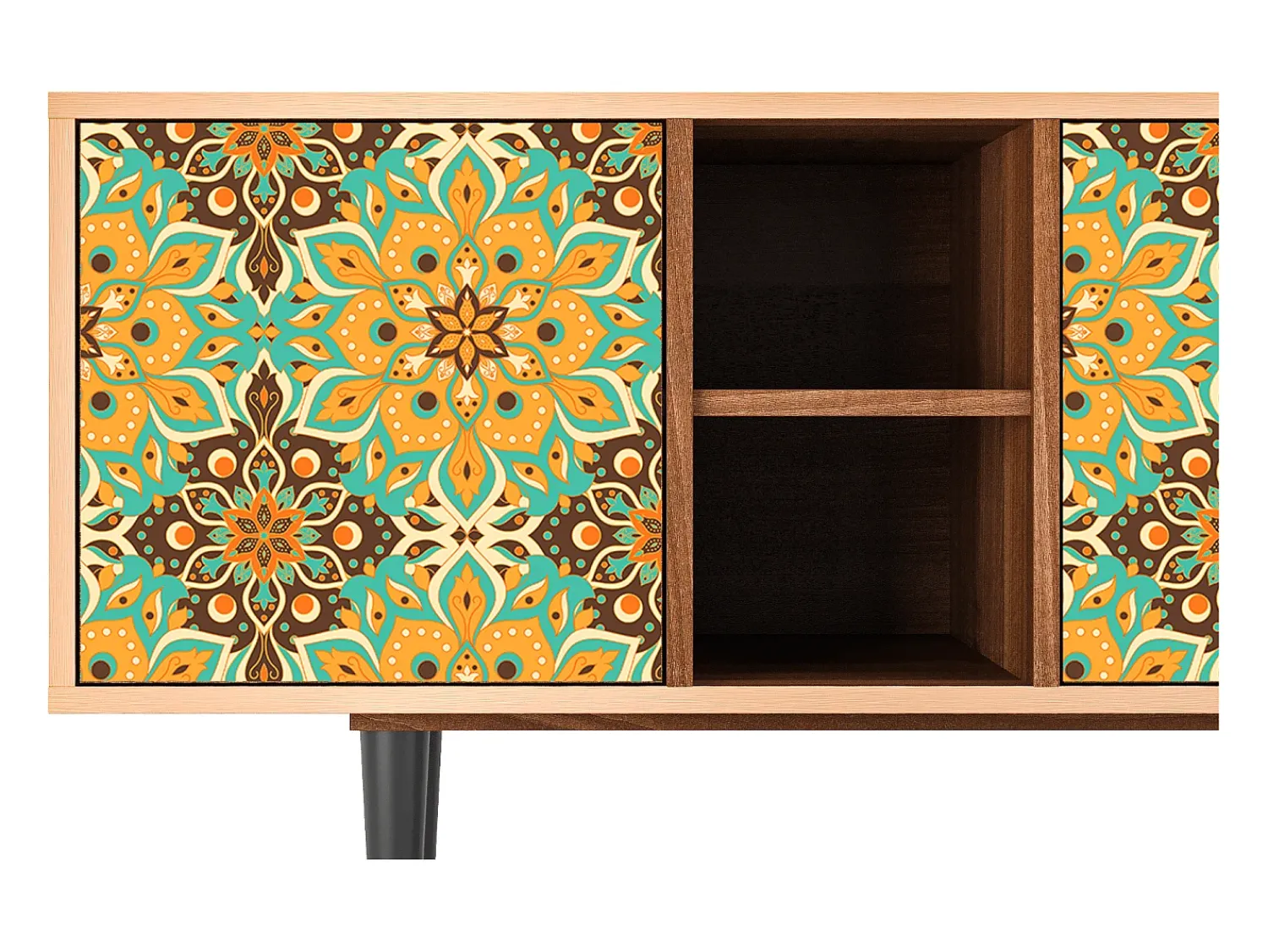 Clearance Mueble de TV - 150х69х41 cm - T5 - Indian Spices, Nogueira Castanho
