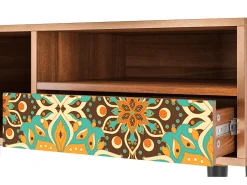 Mueble de TV - 115х59х48 cm - T3 - Indian Spices, Nogueira^ Móvel De Tv