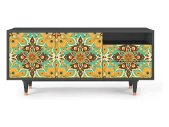 Móvel De Tv| Mueble de TV - 125х56х41 cm - T7 - Indian Spices, Antracite Cinza antracite