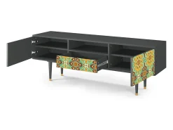 New Mueble de TV - 170х59х41 cm - T6 - Indian Spices, Antracite Cinza antracite
